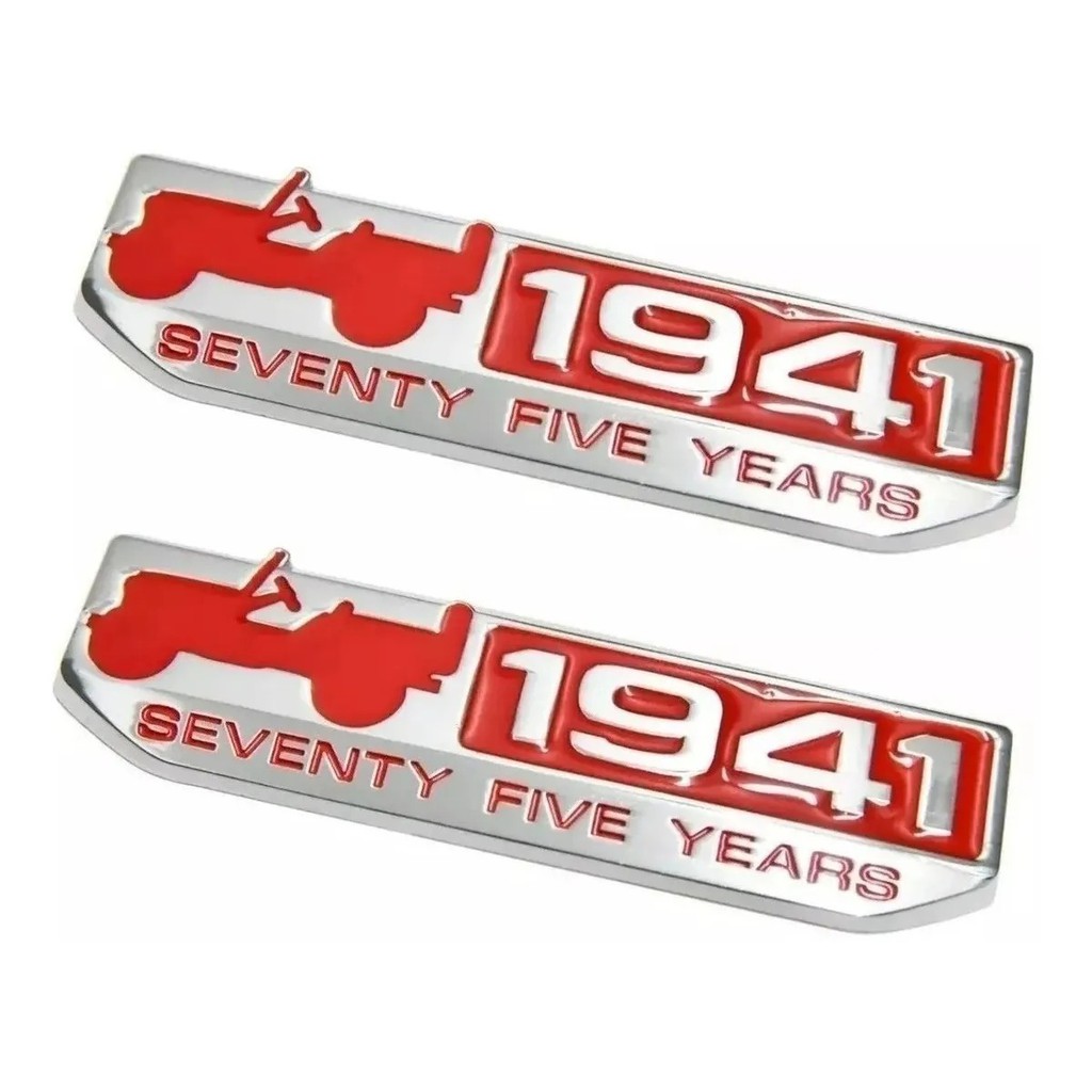 02 Emblema Jeep 1941 Acessórios Renegade Compass Laterais Paralamas Painel