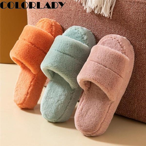 Pantufa Aberta Feminina Chinelo Pelúcia Premium