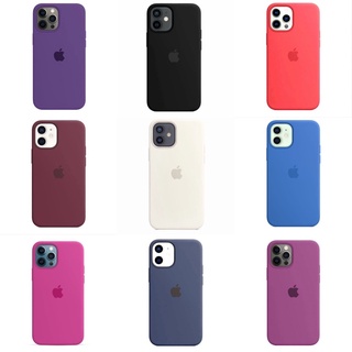 Capa case de silicone capinha luxo c/ logo fechada embaixo aveludada iPhone 12/12Pro e 12 Pro Max