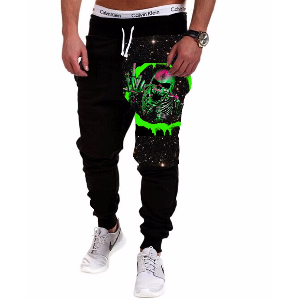 Calça Masculina de Moletom Estampada por Sublimação Et Dedo do Meio Galáxia A120