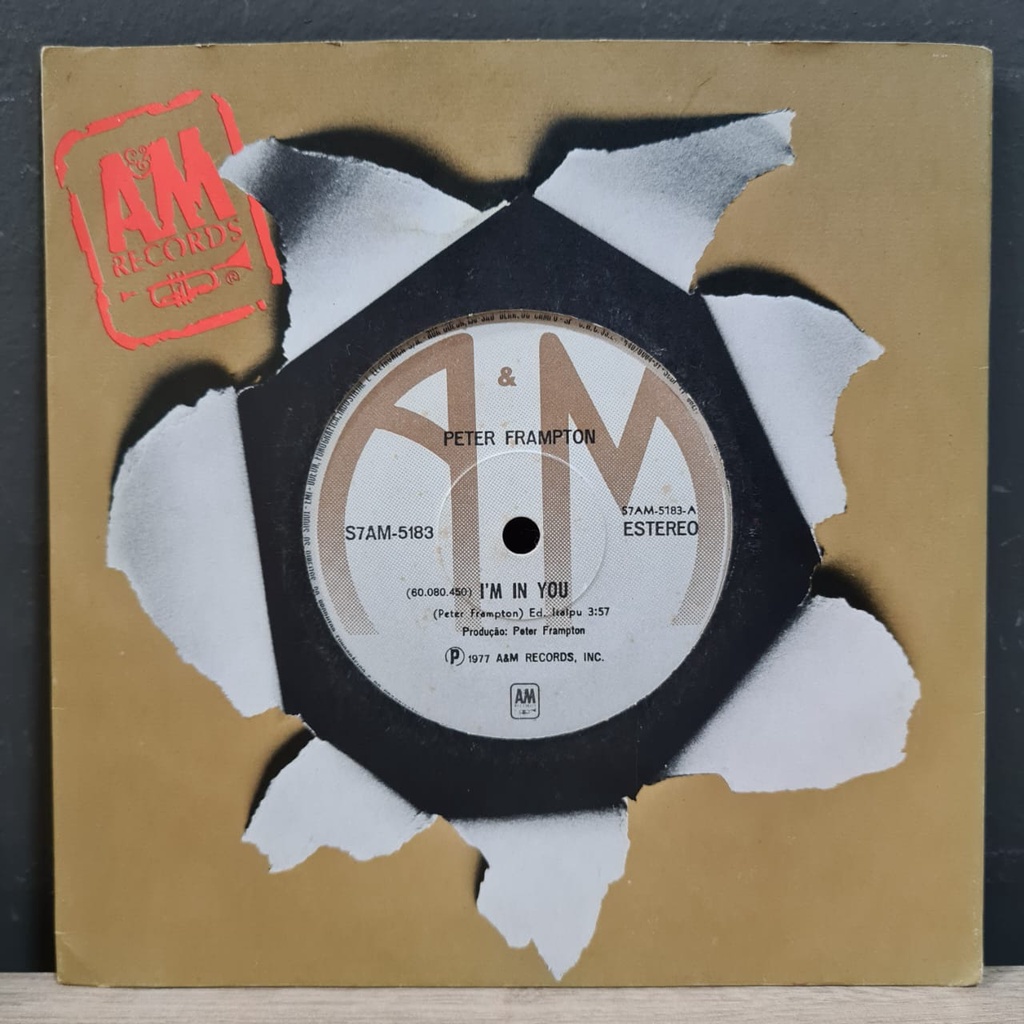 LP Disco Vinil Compacto - Peter Frampton - I'm In You / ST. Thomas - Don't Know I Feel (1977)