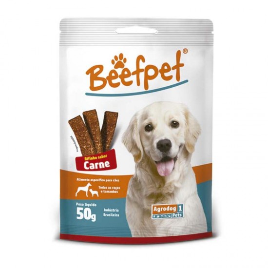 Bifinho Para Cães Beefpet Agrodog Carne 50g - Pets