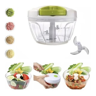 Mini processador manual de alimentos triturador picador 3 lâminas utensílios de Cozinha
