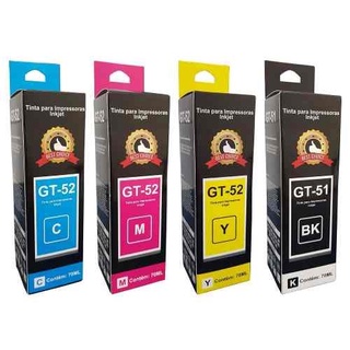 Kit Refil Tinta Compatível Para Hp Ink Tank 116 316 412 416 Gt51 Gt52