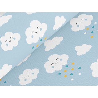 TNT Estampado Mewi Chuva de Bênçãos ou Chuva de Amor Azul 5 m x 1,40 m de largura 40 g – 4217 em Oferta na Shopee