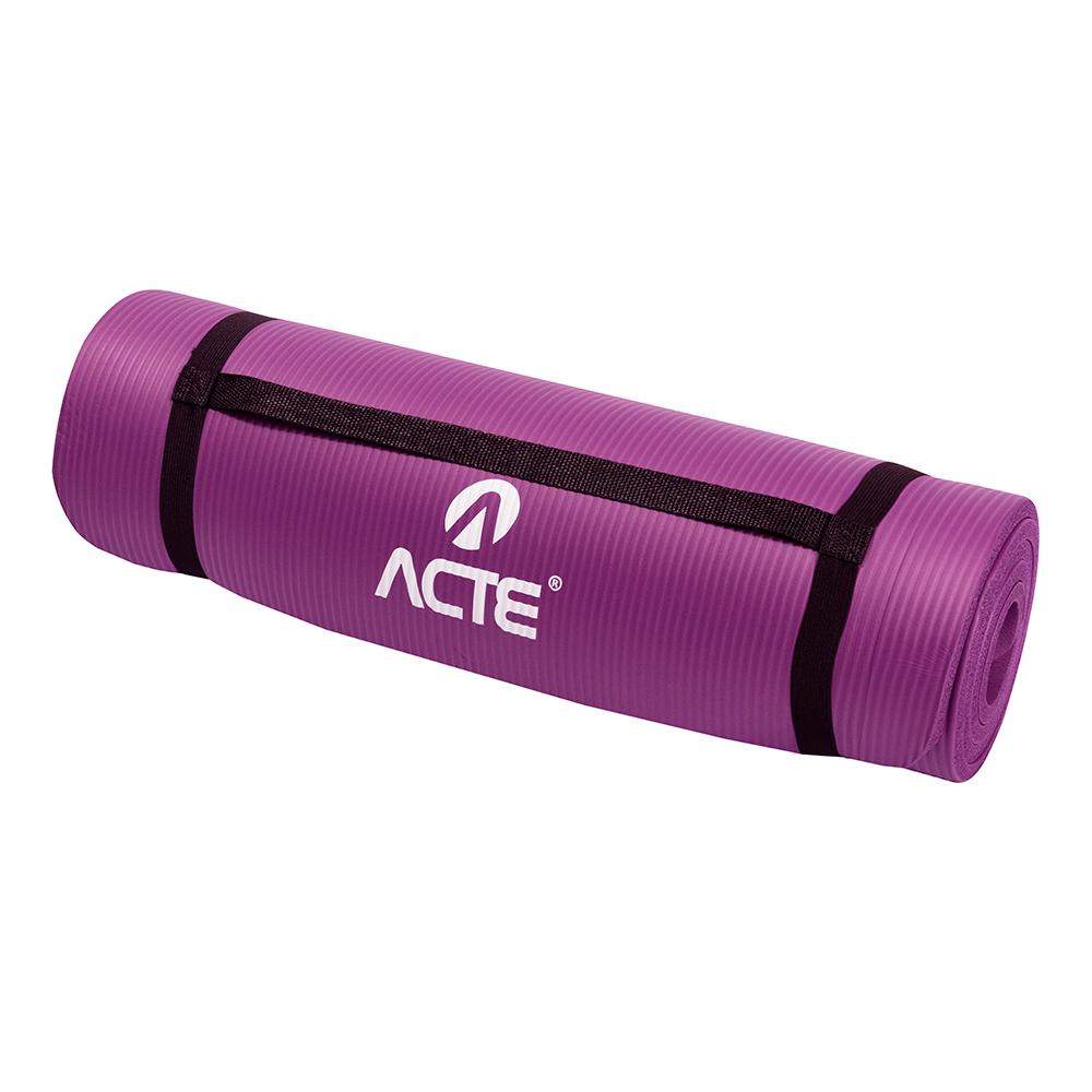 Tapete Yoga 1,80m x 60cm NBR T54-RX Roxo Acte em Oferta na Shopee