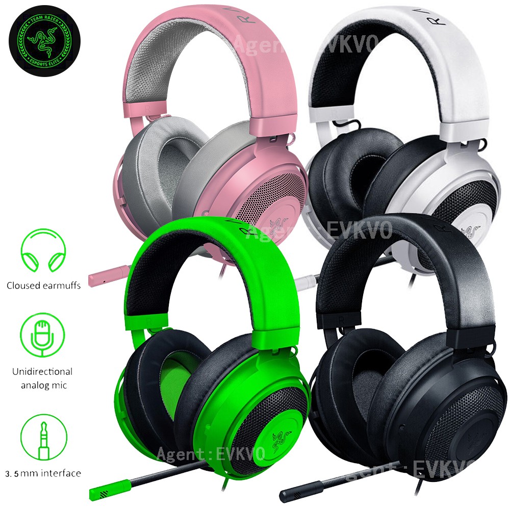 Razer Kraken Pro V2 Wired Over Ear Game Headphone Esports Gaming Headset 7 1 Surround Sound With Microphone Volume Control Shopee Brasil