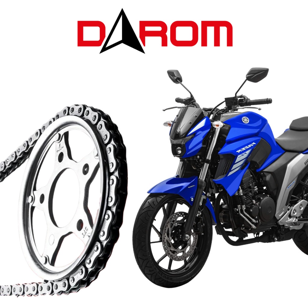 Kit Relacao Transmissao Fazer 250 2006 Ate 17 Darom Aco 1045 em Oferta na Shopee