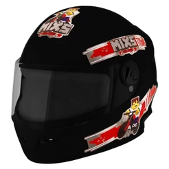 Capacete Moto Infantil Fechado Mixs Start Blocks Tamanho 54 Para Crianças Menino e Menina Seguro