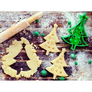 Kit Cortadores De Biscoito De Natal Forma Impressão 3D Bolacha Cookie