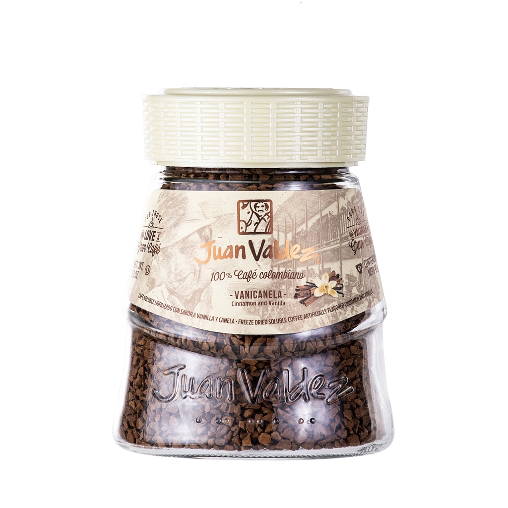 Café solúvel colombiano Juan Valdez Vanicanela 95 g