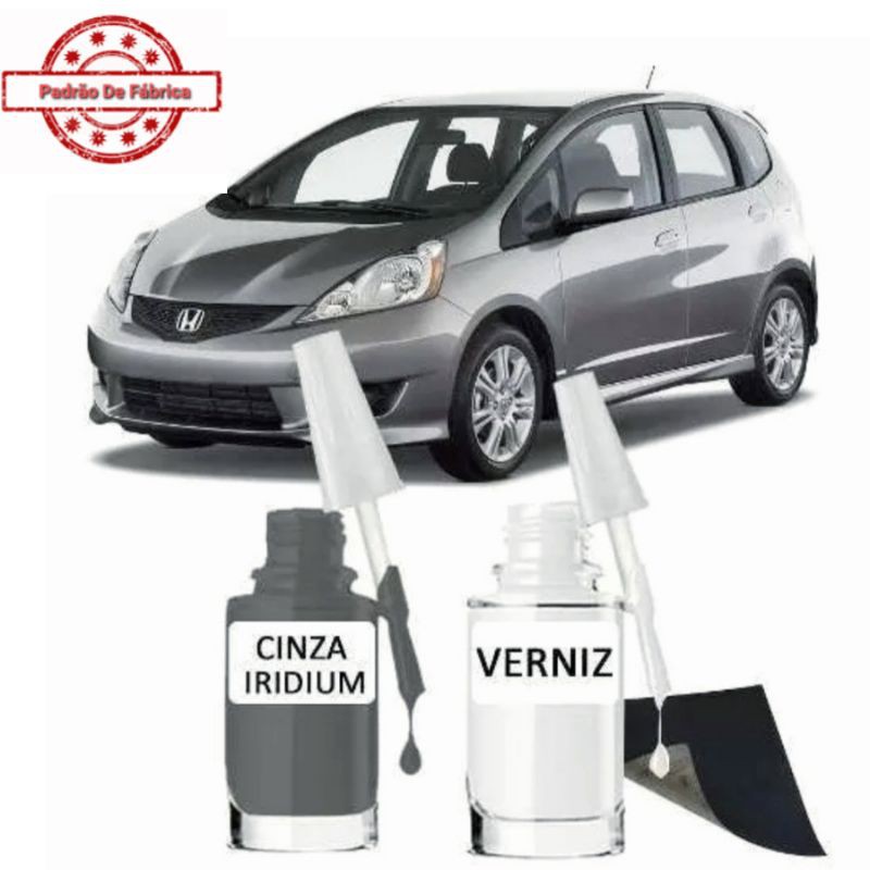 Tinta Tira Tampa Risco Automotivo Honda Civic Cinza Iridium Uso Profissional