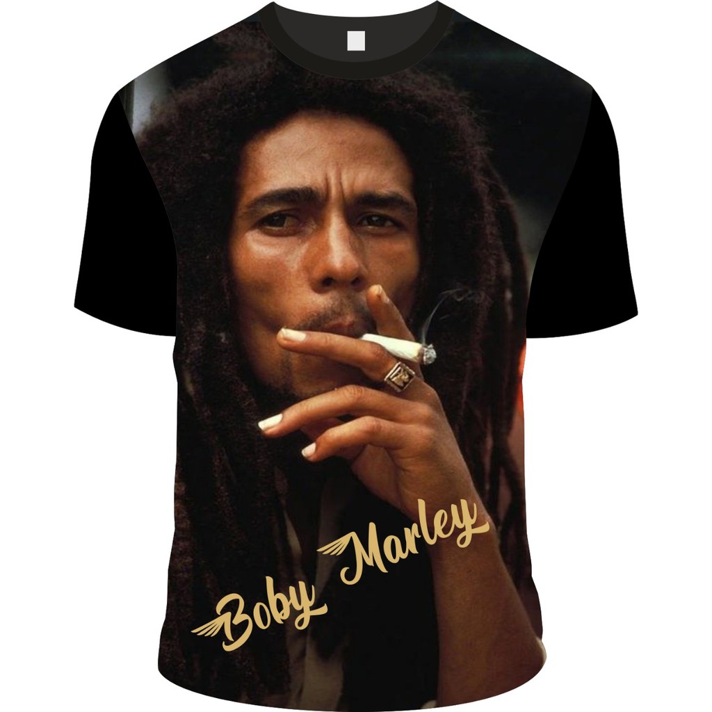 Camiseta boby marley,saudoso cantor de reggae,estampada ótima qualidade .