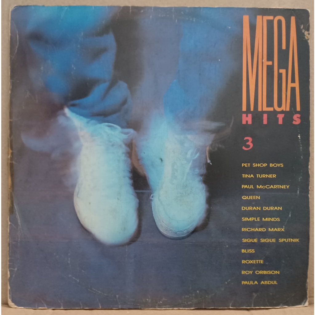 LP Disco De Vinil Mega Hits 3 - Usado - LP Muito Bom Capa Boa Com Danos Ver Fotos Ler Descrição