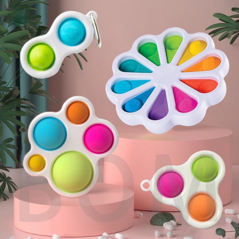Pop-It Simples Dimple Fidget Toy Flor 