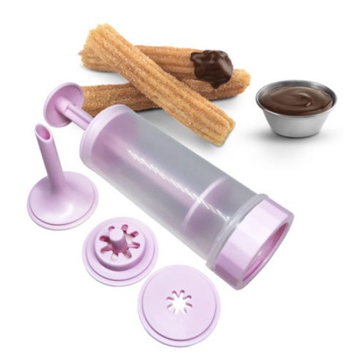 Máquina Manual De Fazer Churros Modelador Bico Recheio