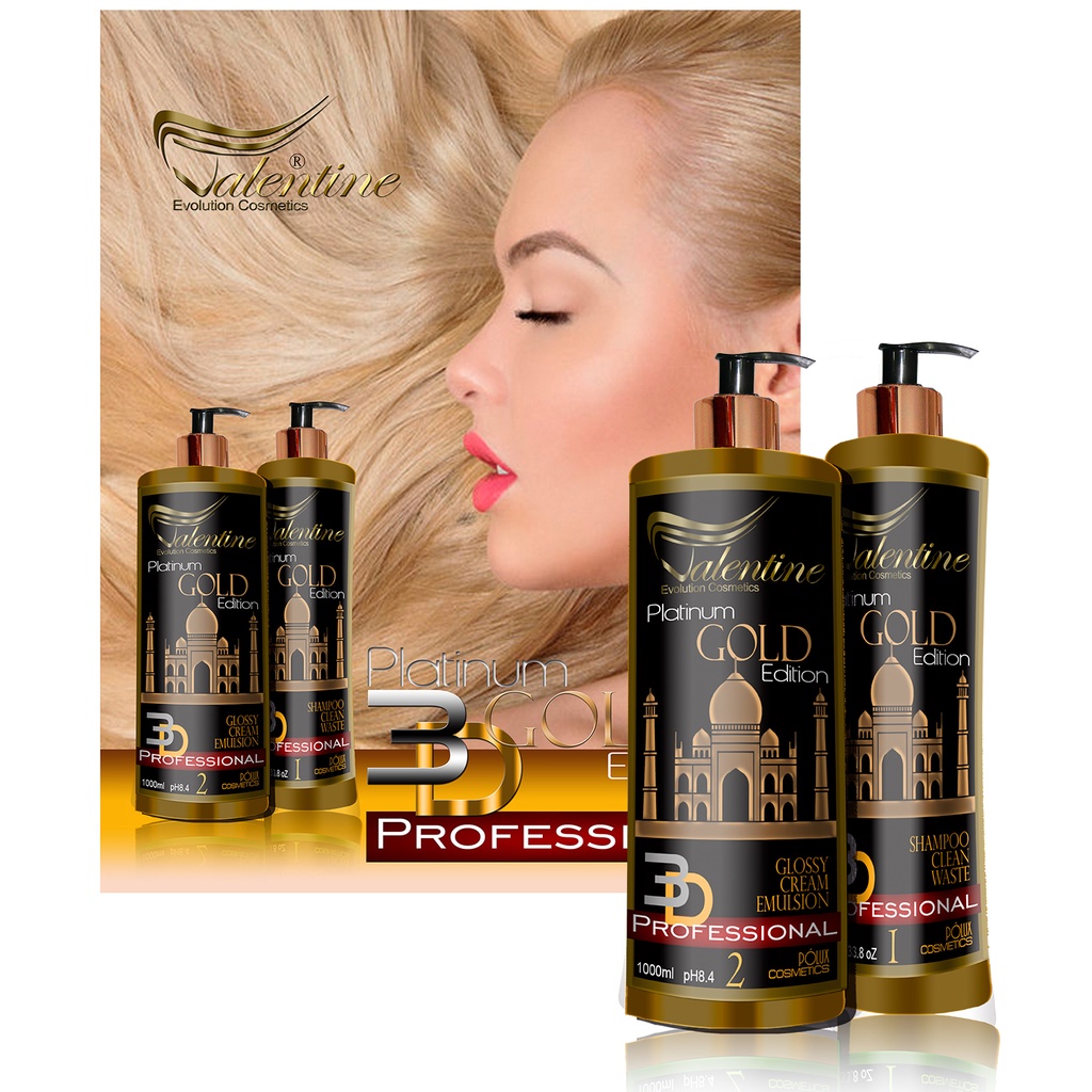 Escova Progressiva Matizadora 3d Gold Edition Show Importada