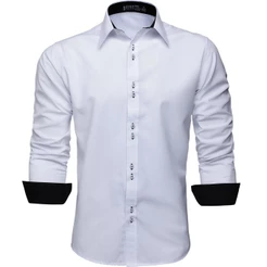 Camisa Social Masculina Manga Longa Slim, Blusa Fácil de Passar, Lavar e Não solta tinta facilmente
