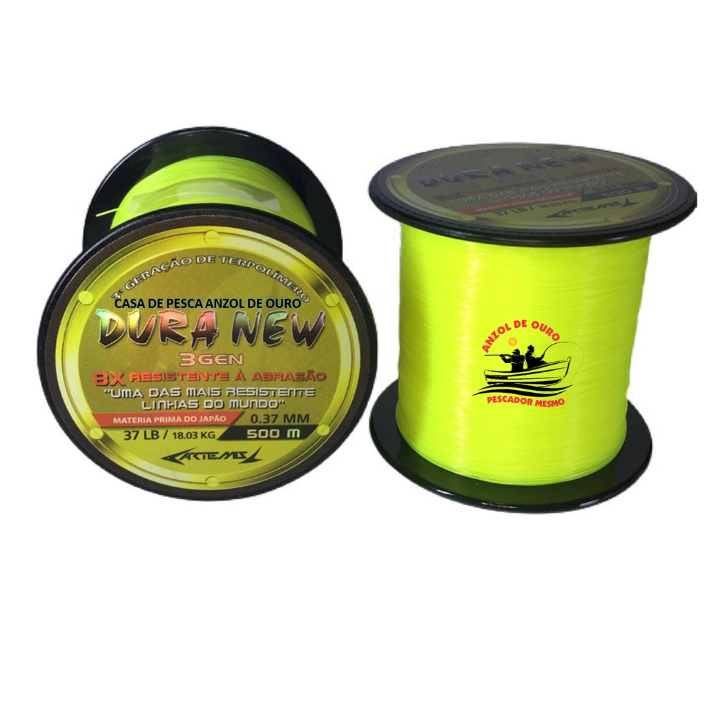 Linha Duranew 0.35mm 500m Monofilamento Nova Duranium Cores