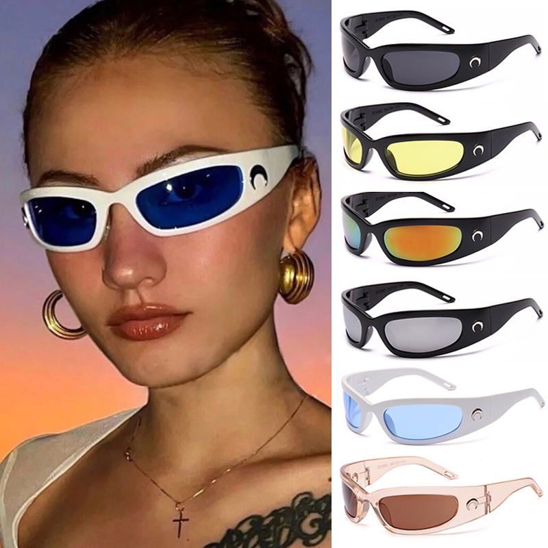 Óculos De Sol Retangular/Da Moda/Lua/Tecnologia Uristica/Esportes Ao Ar Livre/Equitação