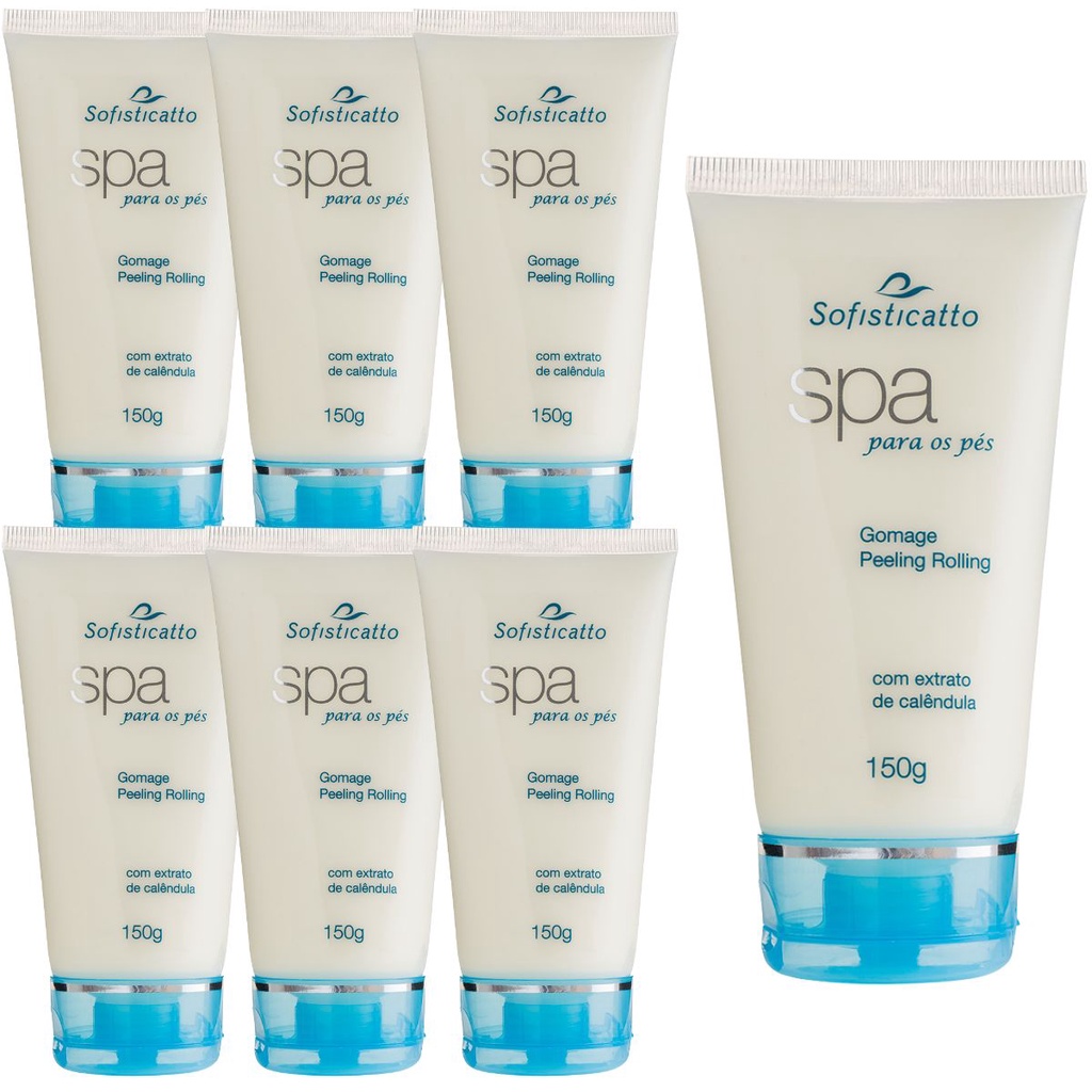 Kit 7 Cremes Hidratante e Esfoliante Gomage Peeling Pedicure