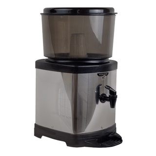 Bebedouro Para Água Inox Com Recipiente E Base De Barro