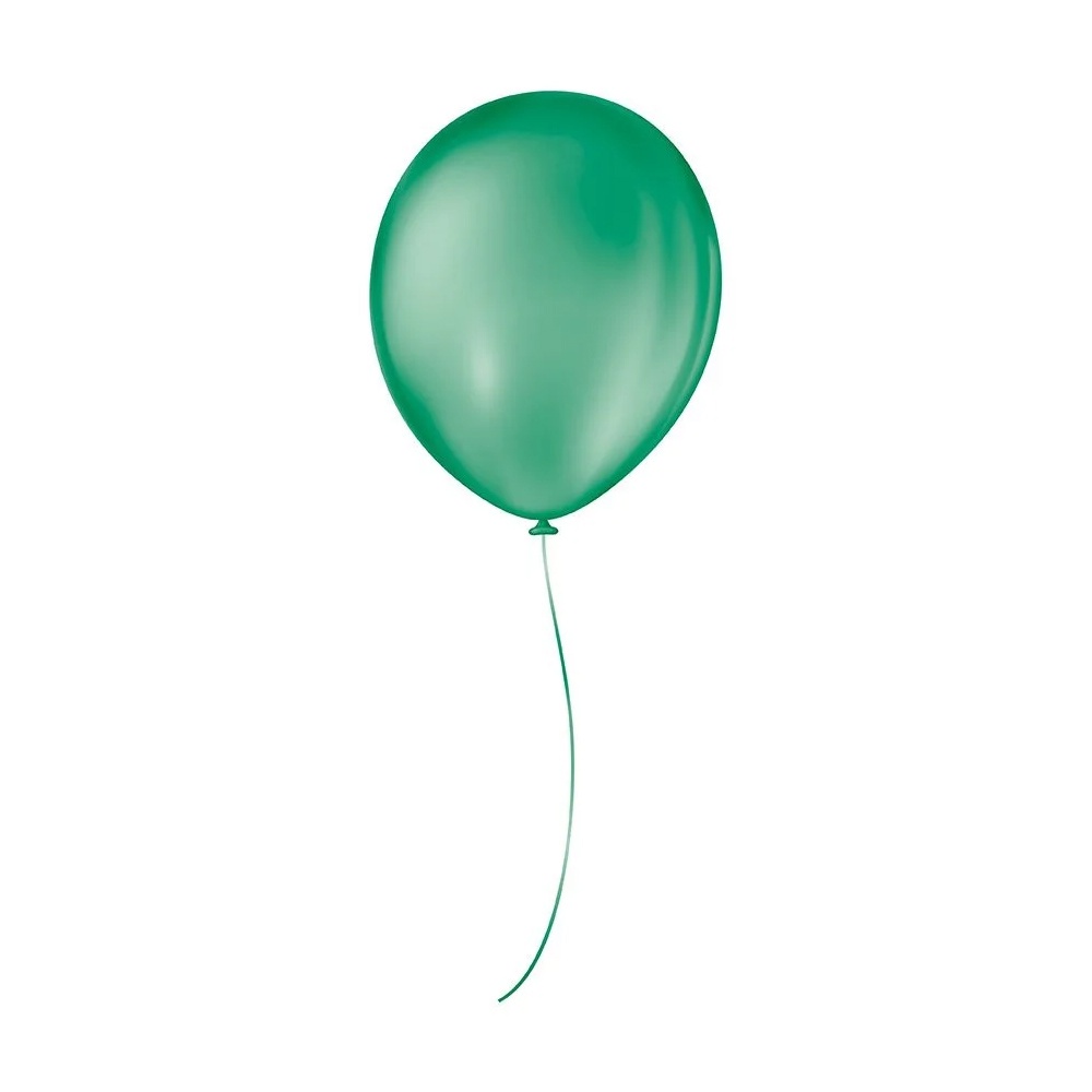 Balão De Festa Liso - 5" 12cm - Verde Folha - 50 unidades - Balões São Roque - Home & Living
