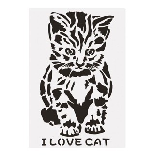 3 Stencil Gato Felino Gatinho Molde Tamanhos 10cm 15cm 27cm em Oferta na Shopee