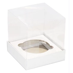 40 Caixas Para 1 Cupcake Mini Bolo Branca 10x10x10 ( IDEIA ) (CHOCO)