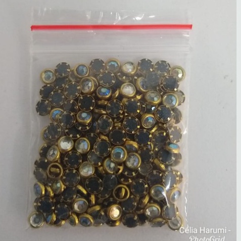 Olho de gato 4mm atac.  pedrarias para unha