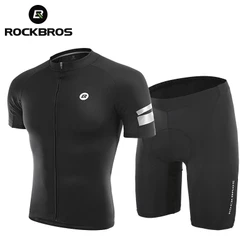 ROCKBROS Jersey Shorts Verão Ciclismo Homens Mulheres Camiseta MTB Bicicleta De Estrada Respirável Roupas De Equipamento De