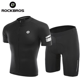 ROCKBROS Jersey Shorts Verão Ciclismo Homens Mulheres Camiseta MTB Bicicleta De Estrada Respirável Roupas De Equipamento De