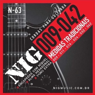 Encordoamento NIG Guitarra  09 em Oferta na Shopee