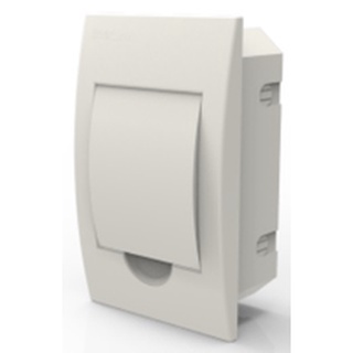 QUADRO DE DISTRIBUIÇÃO PARA 4 DISJUNTORES PVC BRANCO EMBUTIR ENERBRAS
