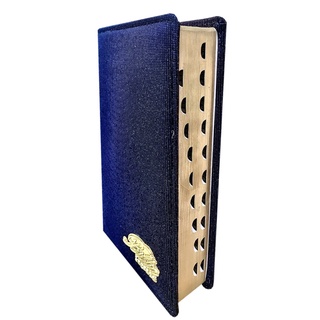 Bíblia Sagrada Letra Hiper Gigante Com Harpa e Corinhos / Modelo Luxo Beira Dourada Com Índice - Feminina Brilhosa 3D Roxa