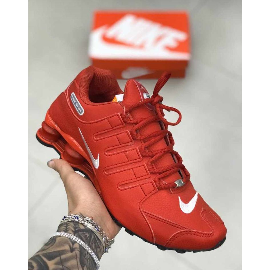 nike 4 molas vermelho e preto