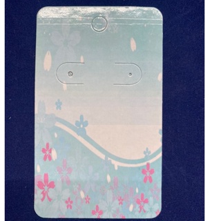 Tag 10x6 Cartela longa Brinco 2 Furos - Azul em Oferta na Shopee