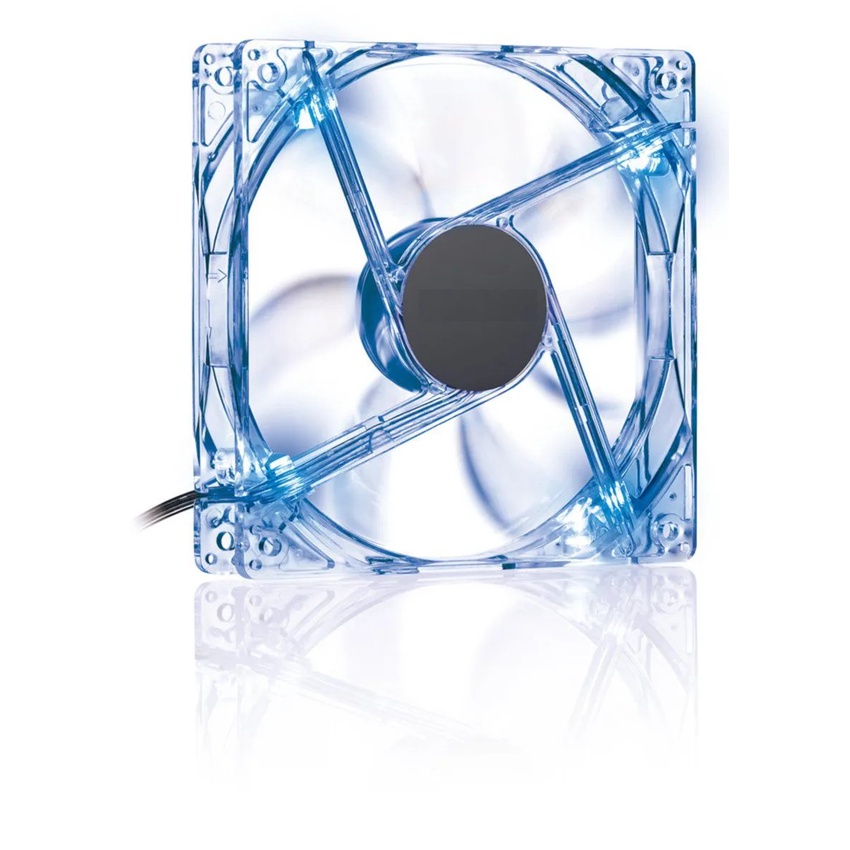 Microventilador Gabinete 120mm Cristal Azul 12cm 120 x 120 x 25 mm 120x120x25mm 12v 1500rpm Fan Cooler Ventuinha