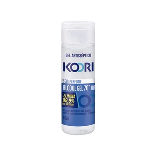 Koori Alcool Gel Antisseptico Maos Sem Perfume 60ml