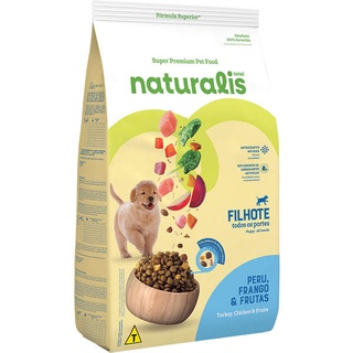 Ração Naturalis filhote 500g (granel) Peru frutas e frango