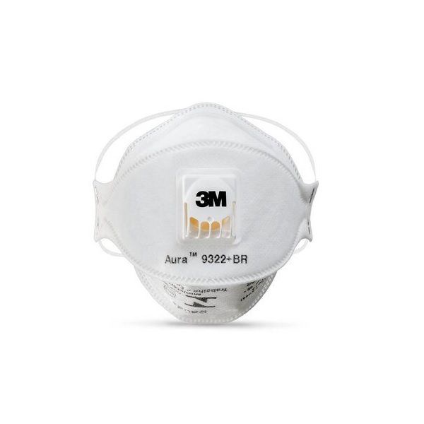 Máscara Pff2 3M Aura 9322 + Branco com Válvula 10und