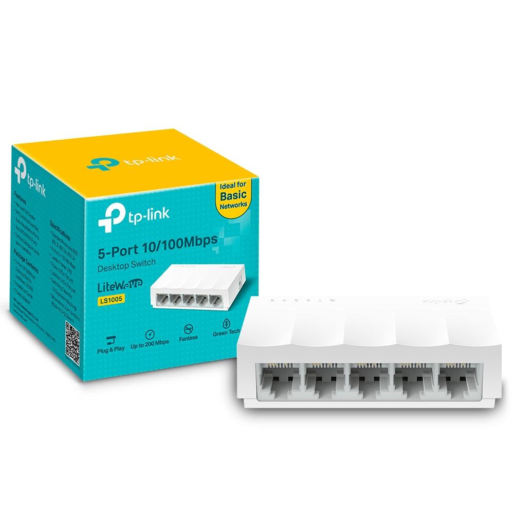 SWITCH DE REDE TP-LINK 5 PORTAS 10/100 LS1005 em Oferta na Shopee
