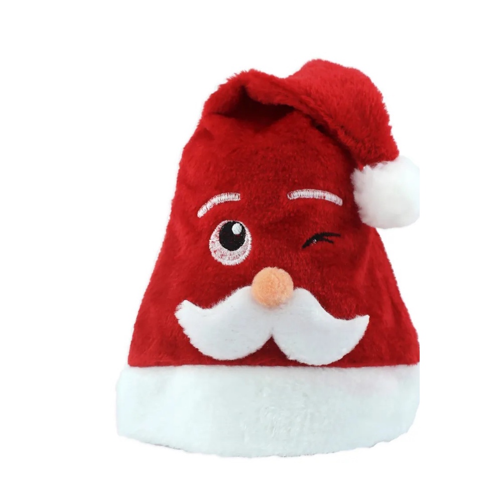 Gorro de Natal Veludo Papai Noel Veludo 28x38 Wincy