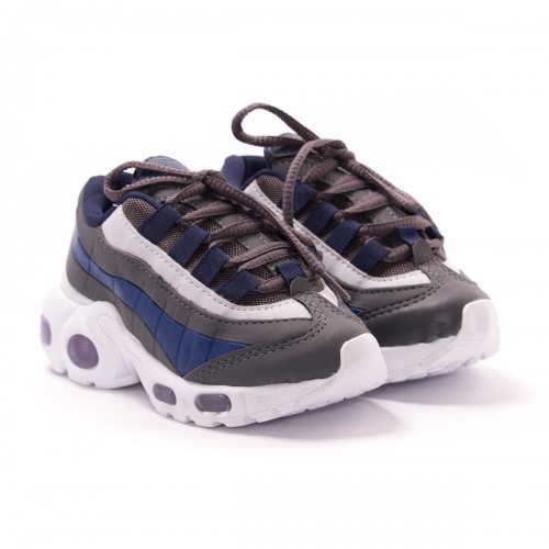 Tenis Infantil Bebe Para Meninos Nike Air Max 95 Grafite Marinho Shopee Brasil