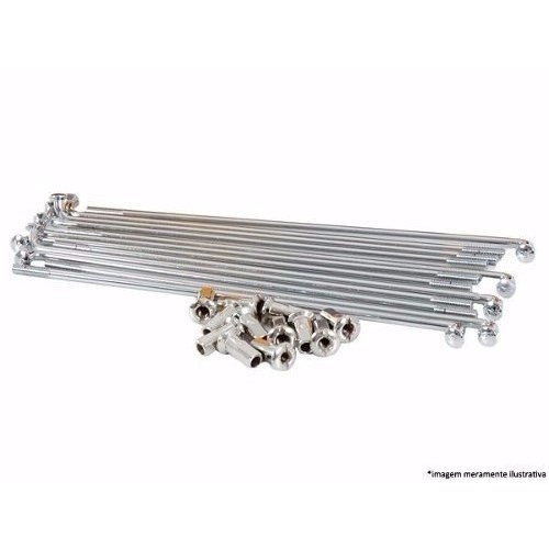 Jogo Raio Dianteiro Xtz 125 4 Mm Cromado