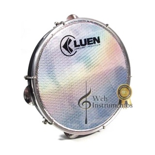 Pandeiro 10 Pol. Pele Holográfica Profissional Luen Promoção em Oferta na Shopee
