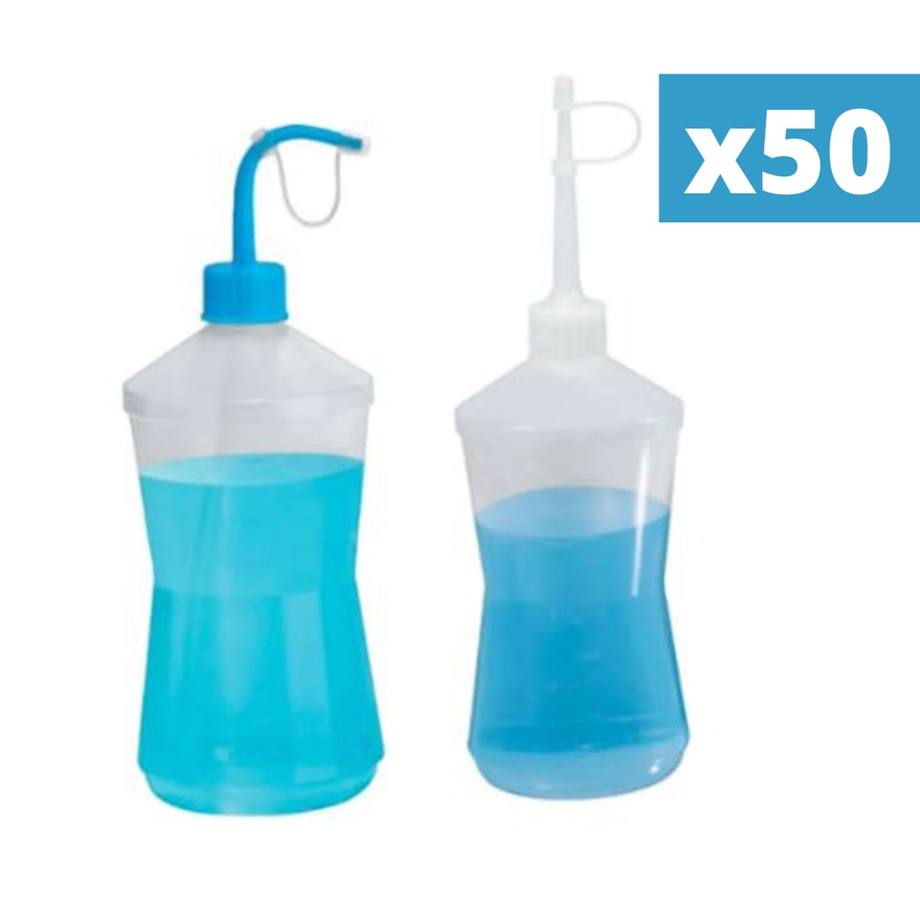 50 Almotolia Transparente Bico Curvo e Reto Frasco 500ml/250ml/120ml/100ml/60ml Diversos Tamanhos