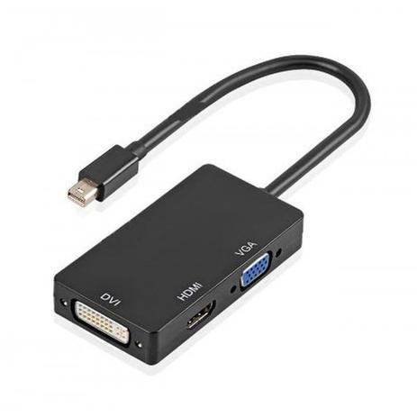 Cabo Adaptador Mac Thunderbolt/mini Displayport 3x1 Hdmi Vga