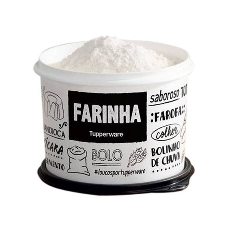 TUPPER CAIXA DE FARINHA 1,8 KG TUPPERWARE BISTRO/FLORAL/ PB