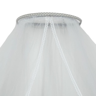 Dossel perolas com mosquiteiro tule para berço em Oferta na Shopee